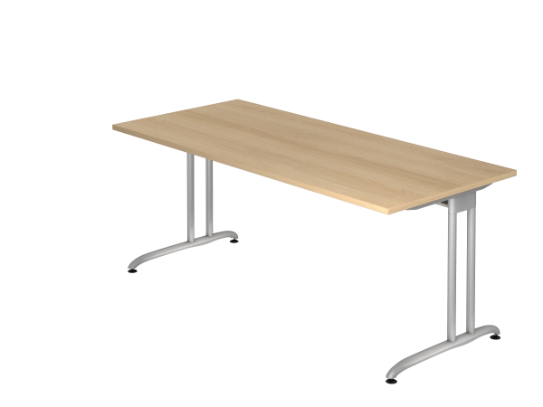 Schreibtisch C-Gestell 180x80cm Eiche