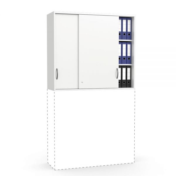 Schiebetüren-Aufsatzschrank MULTI M 120x105x42 cm