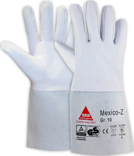 10 Paar - MEXICO-Z-35, 5 Finger -Sicherheitshandschuhe für Schweisser