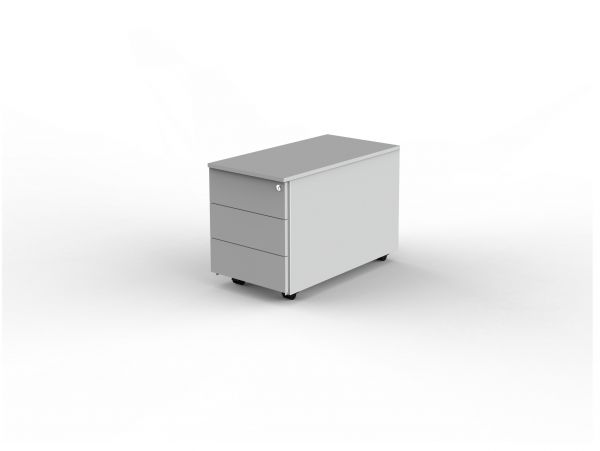 Rollcontainer Modus, 42x80x54 cm, abschließbar, Lichtgrau