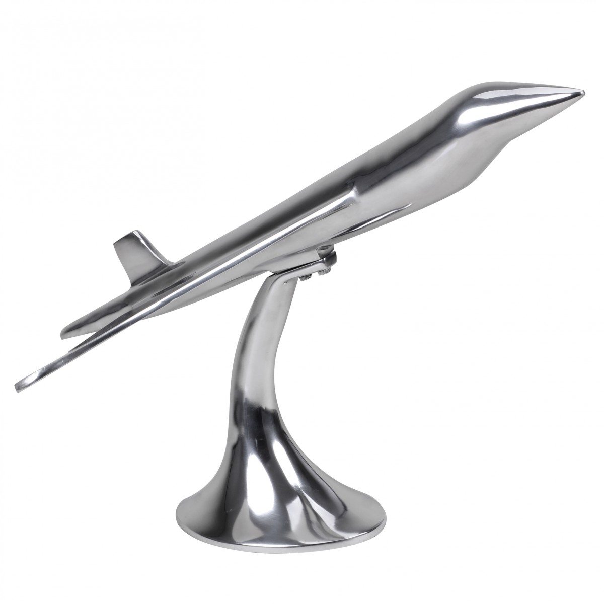 Deko Aluminium Flugzeug 60 cm mit Standfuß Farbe: silber, jetzt zugreifen |  DiTo24