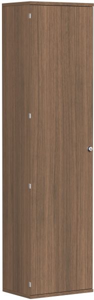 Garderobenschrank mit ausziehbarem Garderobenhalter, 60x42x230cm, Nussbaum