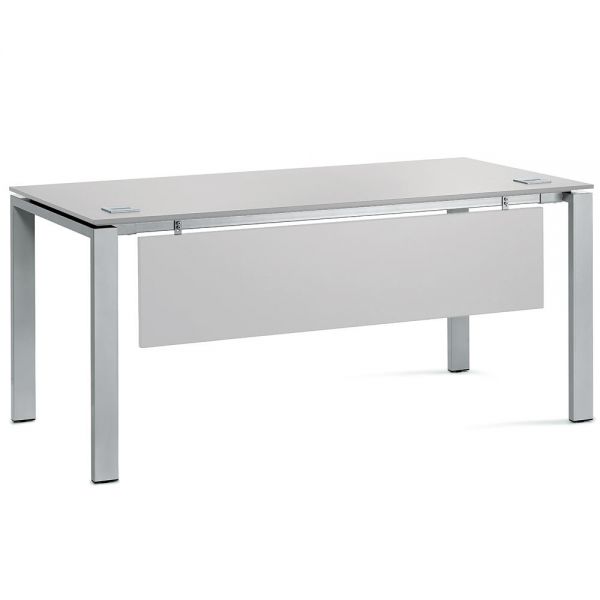 Schreibtisch 4-Fuß Comfort EVO 200x80x73-85 cm, Lichtgrau