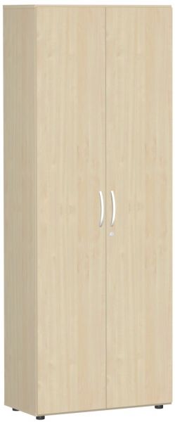 Garderobenschrank mit ausziehbarem Garderobenhalter, 80x42x216cm, Ahorn Ahorn