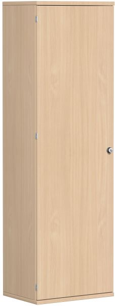Garderobenschrank mit ausziehbarem Garderobenhalter, 60x42x192cm, Buche