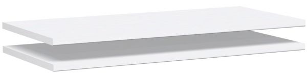 Regalzwischenboden zur Verbindung von 2 Schränken, 2 Stück, 80x38cm, Weiß