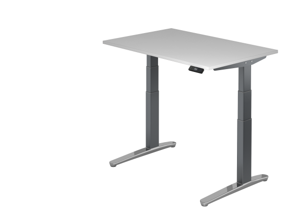 Sitz-Steh-Schreibtisch elektrisch 120x80cm Graphit Graphit