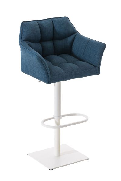 Barhocker Damaso W Stoff, blau