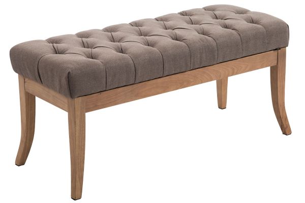 Sitzbank Ramses Stoff antik-hell 100, taupe
