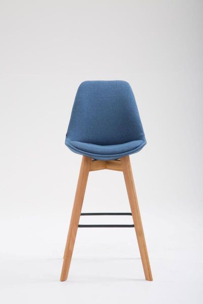Barhocker Metz Stoff Natura, blau