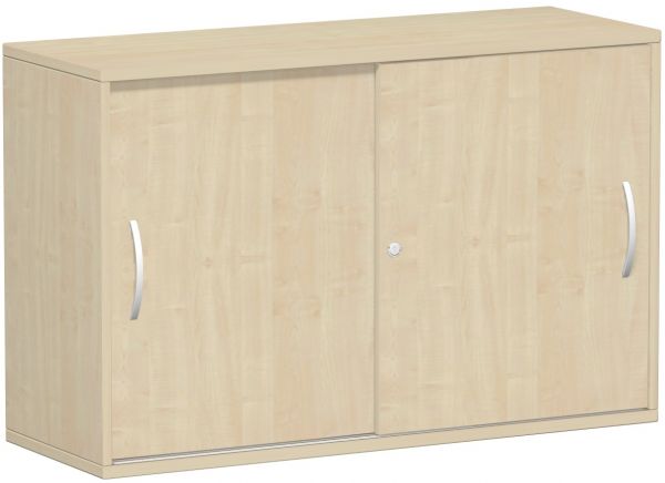 Schiebetürenschrank Oberboden 25 mm, 120x42x80cm, Ahorn Ahorn