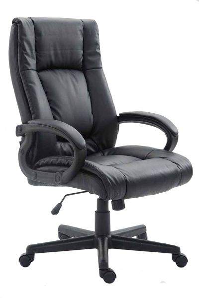 Bürostuhl XL Sparta Kunstleder, Schwarz