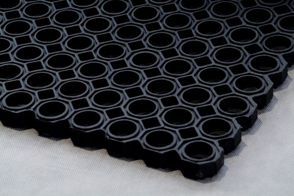 Ringgummimatte, 60 x 80 cm, schwarz