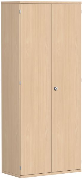 Flügeltürenschrank, 4 Dekor-Einlegeböden, 100x42x192cm, Buche