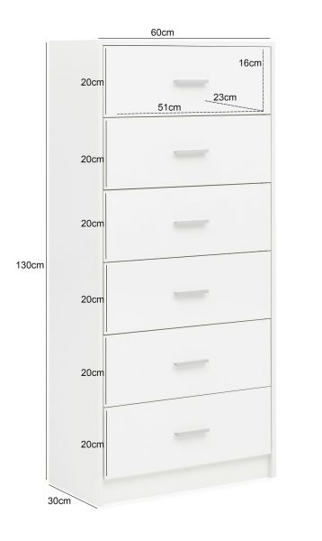Design Sideboard Hochglanz Anrichte Holz Modern 60x130x30 cm Weiß