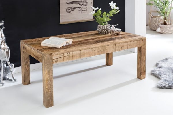 Couchtisch RUSTICA Massiv-Holz Mango Natur, 110 x 60 x 47 cm