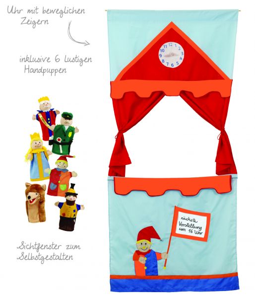 Türkasper / Uhr / Inklusiv sechs Handpuppen