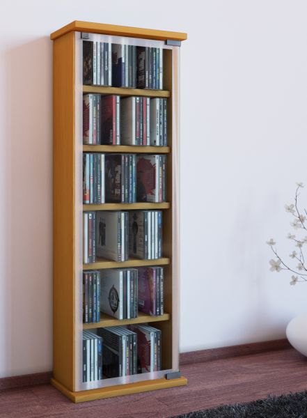 CD/DVD-Turm "Classic" für 150 CDs - Buche