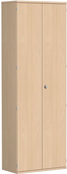 Flügeltürenschrank, 5 Dekor-Einlegeböden, 80x42x230cm, Buche