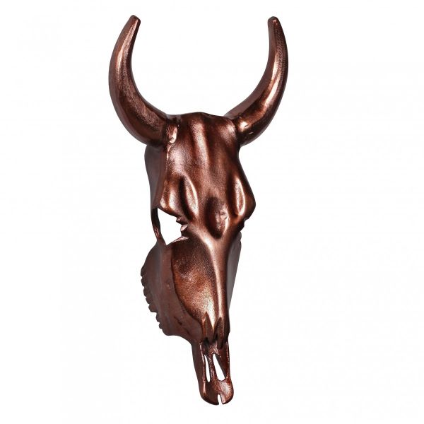 Deko Aluminium Geweih Big Bull S - Wanddekoration Bronze
