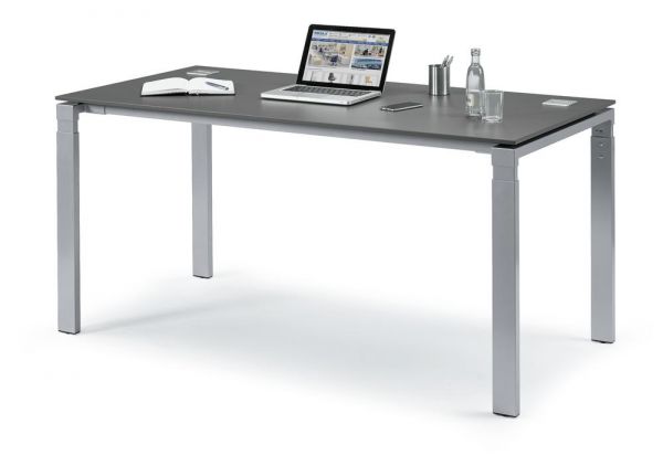 Schreibtisch 4-Fuß Comfort EVO 160x80x73-85,5 cm
