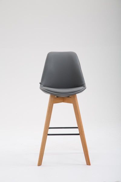 Barhocker Metz Kunstleder Natura, grau