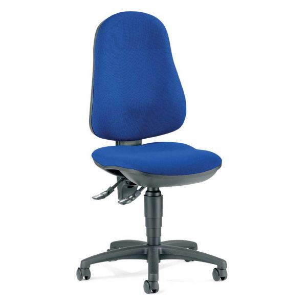 Bürodrehstuhl BASE ART 70 ohne Armlehnen Bezug Stoff Basic, Blau