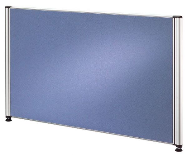 Trennwand für Call-Center Tische, 80 cm, Blau