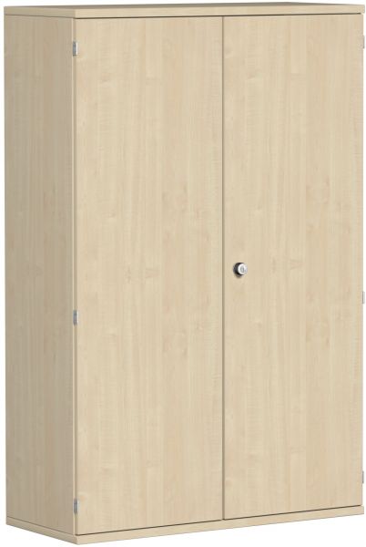 Flügeltürenschrank, 3 Dekor-Einlegeböden, 100x42x154cm, Ahorn