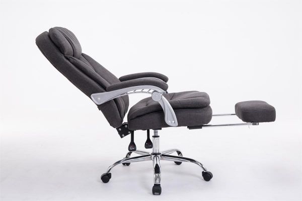 XL Bürostuhl Troy Stoff, dunkelgrau