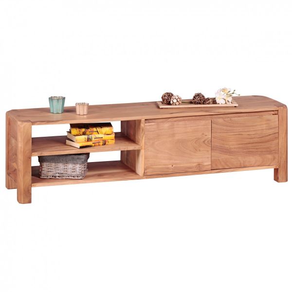 TV-Board, Lowboard, Massivholz, Akazie, 140 cm