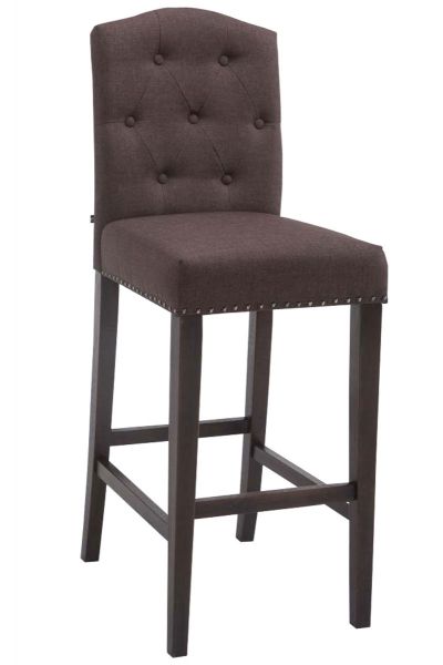 Barhocker Louise Stoff antik, braun
