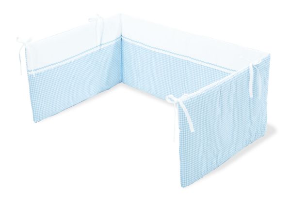 Nestchen für Kinderbetten 'Vichy-Karo', blau