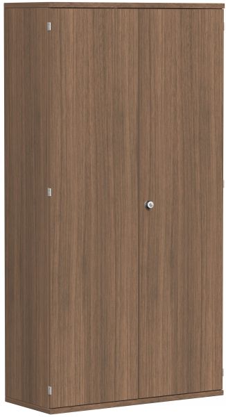 Garderobenschrank mit ausziehbarem Garderobenhalter, 100x42x192cm, Nussbaum