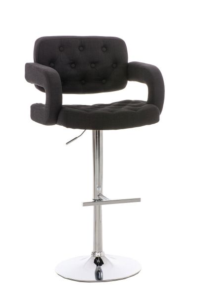 Barhocker Dublin STOFF, schwarz