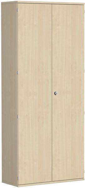 Flügeltürenschrank, 5 Dekor-Einlegeböden, 100x42x230cm, Ahorn