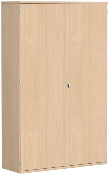 Garderobenschrank mit ausziehbarem Garderobenhalter, 120x42x192cm, Buche