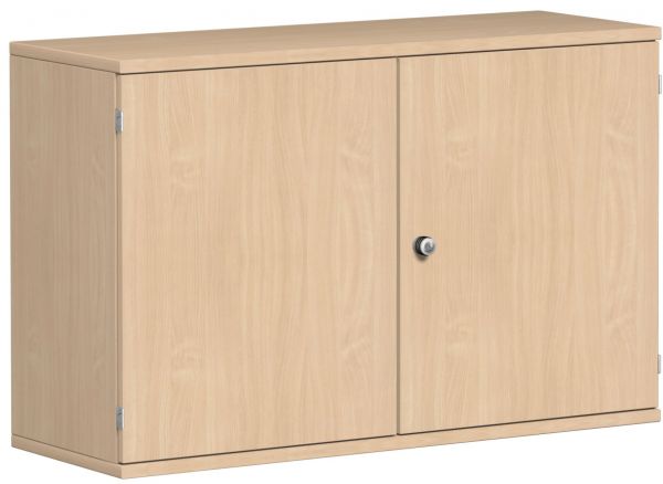 Flügeltürenschrank, 120x42x77cm, Buche