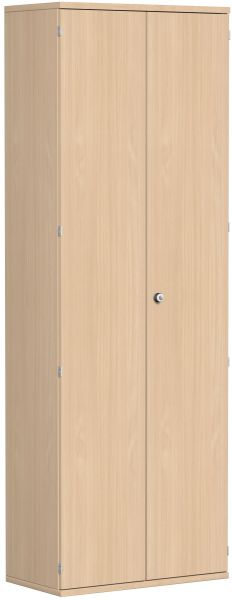 Garderobenschrank mit ausziehbarem Garderobenhalter, 80x42x230cm, Buche