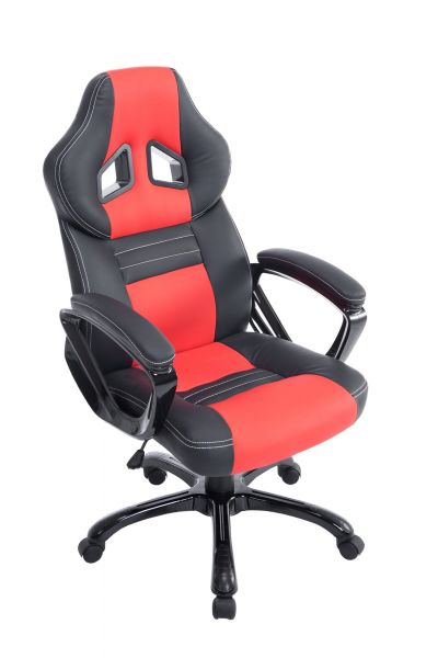 Bürostuhl Pedro, schwarz/rot