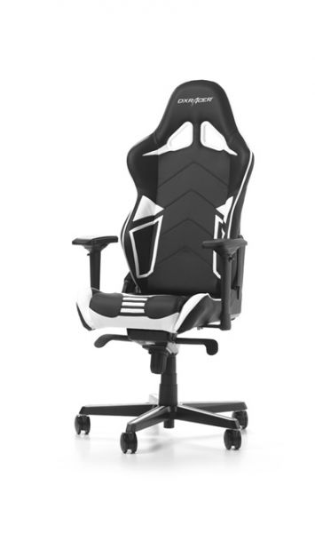 DXRacer Gaming Stuhl, OH/RV131/NW, R-Serie, schwarz-weiß