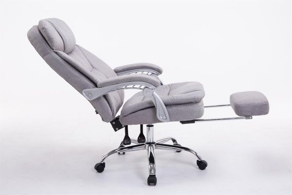 XL Bürostuhl Troy Stoff, grau