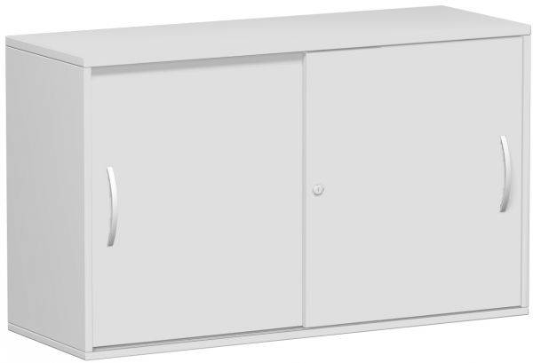 Anstell-Schiebetürenschrank Oberboden 25 mm, 120x42x72cm, Lichtgrau Lichtgrau