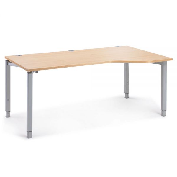 Schreibtisch Freiform CONCEPT MODUL 180x80/100x68-82 cm, Buche