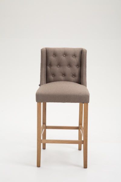 Barhocker Cassandra Stoff Antik-hell, taupe