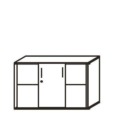 Schiebetürenschrank EVO 120x75,8x42 cm