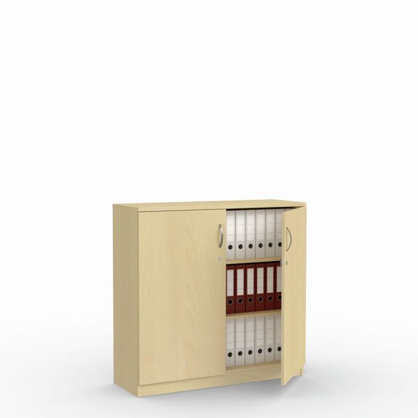 Flügeltürenschrank MULTI M 120x114,5x42 cm, Buche