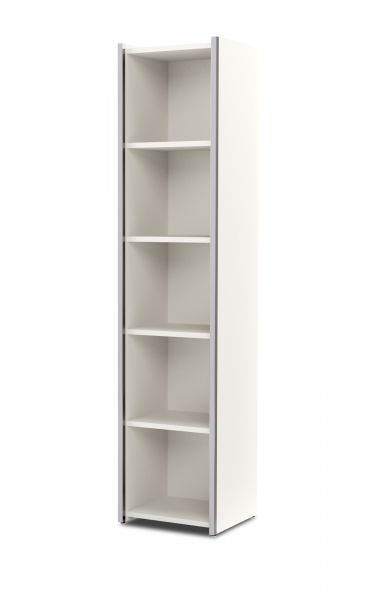 Einzelregal Aveto, 41x38x183 cm, 5 OH, Weiß