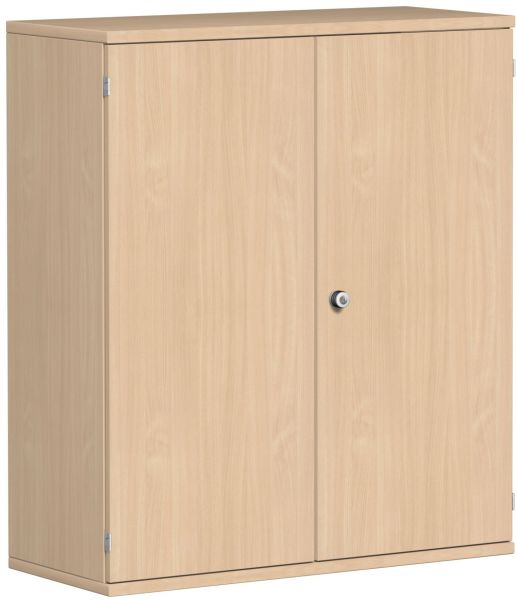 Flügeltürenschrank, 100x42x115cm, Buche