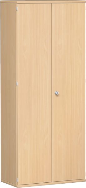 Flügeltürenschrank, 4 Dekor-Einlegeböden, 80x42x192cm, Buche